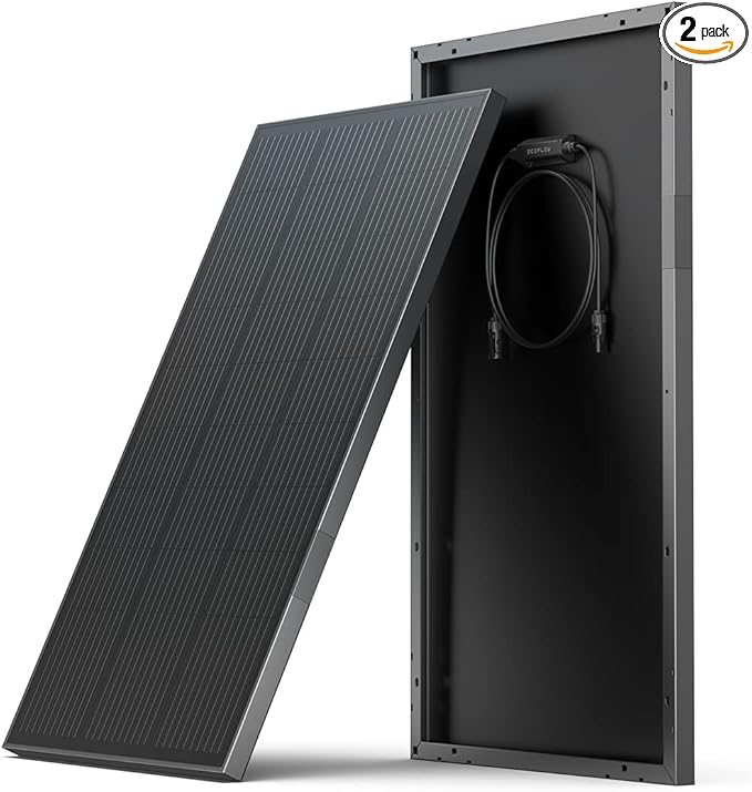 EF ECOFLOW 100W 12V Solar Panels (2-Pack)